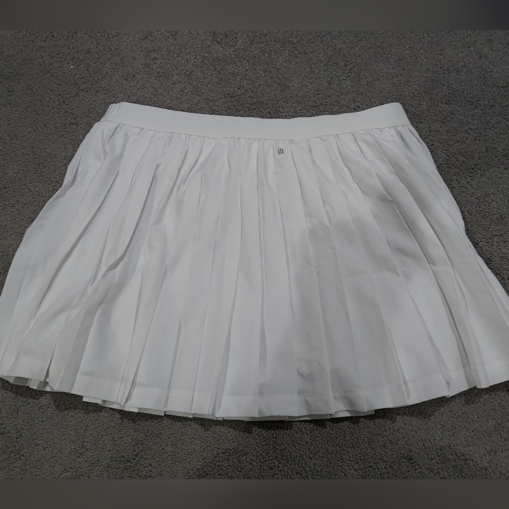 White Tennis Skort with Pockets